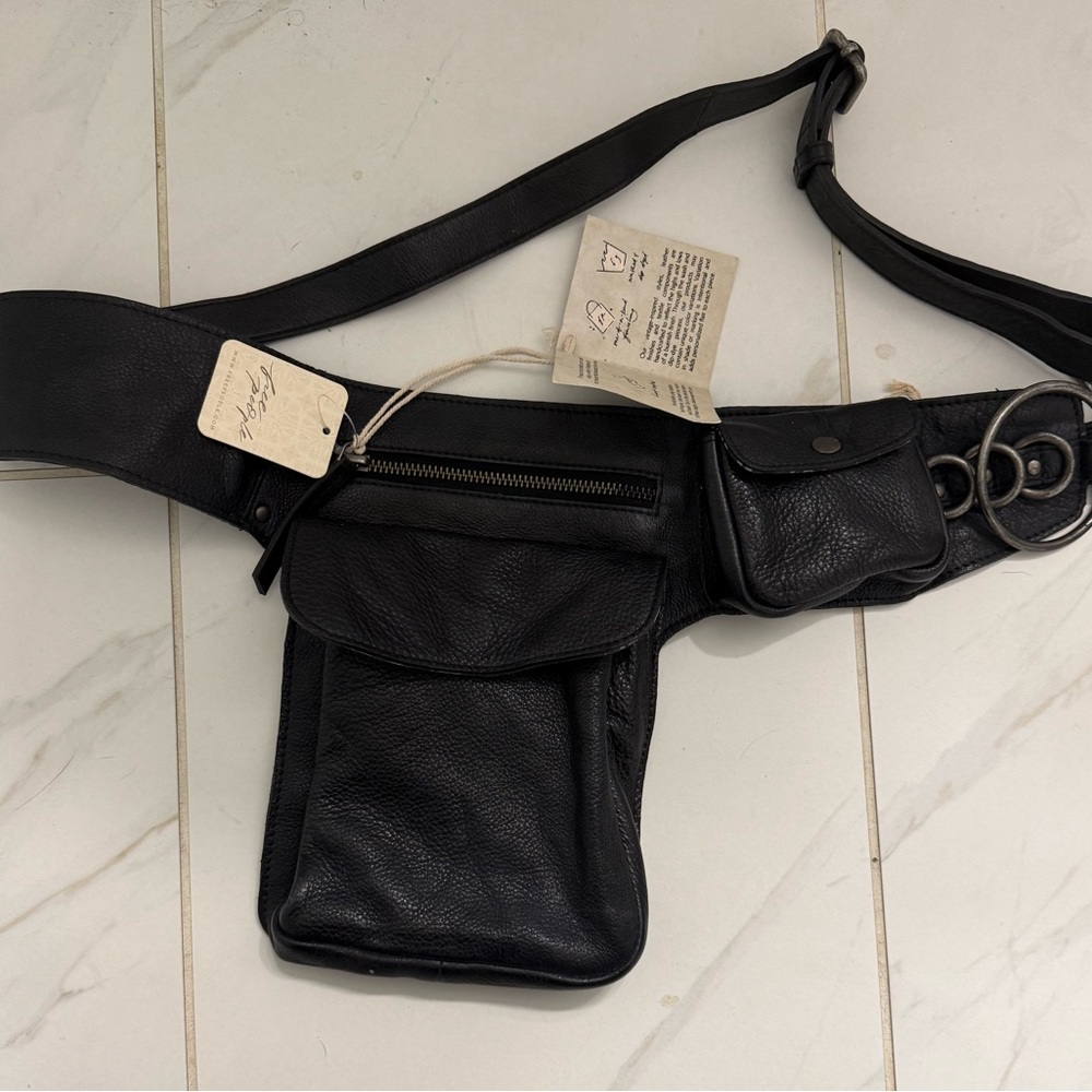 Free People Black Leather satchel bag